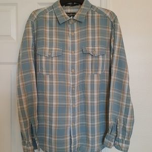 Eddie Bauer Plaid Long Sleeve Button Down Large